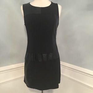 Ya Dress With Faux Leather Accents - M/L